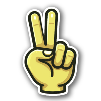 Peace Sign Hand Sticker - Original